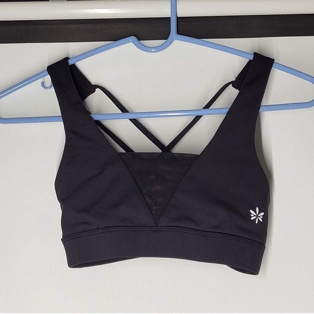 Move With You Black Sports Bra with Criss-Cross Straps